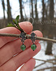 kolczyki wire wrapping Leśne szepty mini 3