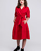 sukienki midi damskie Sukienka- Płaszcz LAUREN Red 1