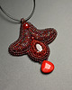 wisiory Sharadasya, wisior z jadeitem i karneolem, beading 2