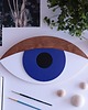 Ozdoby na ścianę Oko 3D Tuareg orzechowa powieka 1