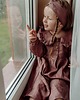 sukienki dla dziewczynki Lniana sukienka z kołnierzykiem 6