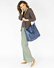 torby na ramię Torebka damska shopper A4 skóra naturalna - MARCO MAZZINI jeansowa niebieska 8