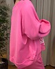 bluza bez kaptura damska Bawełniana bluza w kwiaty 2