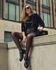 bluza z kapturem damska Bluza K2 black 3