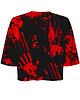 t-shirt damskie DR.CROW T-shirt Krótki CROP Zombie Black 1