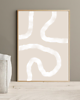 plakaty PLAKAT abstrakcyjny mid century boho neutralny 3