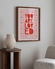 grafiki i ilustracje "You Are Loved"  plakat typograficzny 2