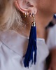 kolczyki chwosty Kolczyki XL frędzle kobalt granat chwosty 1