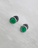 kolczyki srebrne Kolczyki z zielonym agatem, srebro 4