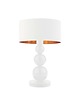lampy stołowe Srebrna lampa stołowa w stylu glamour HONOLULU GOLD z kulami 3