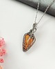 wisiory Naszyjnik Jaspis Maligano stal chirurgiczna wisiorek handmade wirewrapping 3