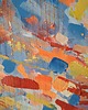 obrazy Obraz ręcznie malowany na płótnie 40x50 cm - abstrakcyjny pejzaż 4