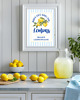 plakaty Lemonade poster, plakat cytryny, dekoracja ścienna kuchni 1