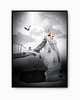 plakaty Surrealistyczny Plakat "Falling in Love" Kolaż 4