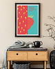 plakaty Truskawka - plakat fine art, giclee 6