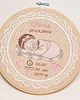 obrazy i plakaty do pokoju dziecięcego Haftowana personalizowana metryczka, pamiątka narodzin w oprawie 20 cm 3