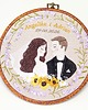 Ślub - inne Personalizowana pamiątka ślubna/rocznicowa, haft w oprawie vintage 4