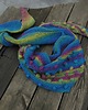 szale damskie bubbles in turquoise  / szal 3