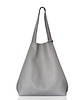 torby na ramię Skórzany worek na ramię XL popielaty 2