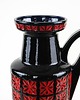 wazony Wazon ceramiczny z reliefowym wzorem West Germany, lata 70. 3