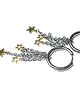 kolczyki wire wrapping Alloys Collection /Circle and star/ 3