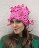 czapki damskie Różowa czapka artystyczna Cukierek 1