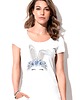 t-shirt damskie Koszulka damska biała Wianek 1