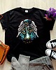 t-shirt damskie Koszulka damska czarna z nadrukiem Srikandi 1