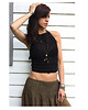 topy damskie Czarny top boho   handmade 2