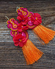 kolczyki soutache Duże i kolorowe kolczyki sutasz z chwostami 4