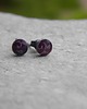 kolczyki wire wrapping Ornamenty na fiolecie   - sztyfty 5