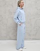 komplety damskie Komplet oversized kangurka i szerokie spodnie wide leg Baby Blue 2