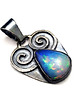 wisiory Opal w ornamentach srebra 4