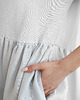 sukienki mini damskie Lniana Sukienka DAISY LIGHT GRAY 5