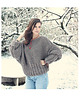 swetry damskie  Brązowy sweter handmade moher z wełną 2