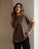 t-shirt damskie T-shirt Voila Seal Brown 1