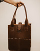 torby na ramię Torba ze skóry, czekoladowo-brązowa torba, Handmade, Shopper 5