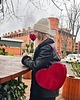 torby na ramię Torebka serce "Love" czerwona 2