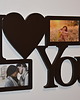 ramki na zdjęcia Multirama ramka na zdjęcia  z napisem I love You mdf 2 zdjęcia 1