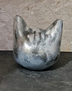 figurki i rzeźby Rzeźba Głowa kota srebrny wys. 7,3 cm 2
