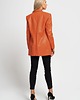 marynarki damskie BETA - Pomarańczowa skórzana marynarka 3