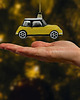 bombki Bombka choinkowa szklana ręcznie malowana: Samochód Mini Cooper: żółty 4