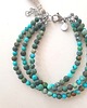 bransoletki z kamieni naturalnych Bransoletka TRIO turkusy 2