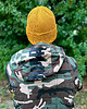 czapki damskie Męska czapka beanie z bawełny logo kolorowe Miodowa musztarda 1