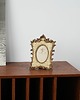 ramki na zdjęcia Ramka dekoracyjna w stylu barokowym, złocony relief z ornamentem, XX wiek 6