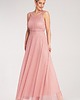 sukienki maxi damskie Elegancka sukienka maxi rozkloszowana z dekoltem halter bez rękawów - M1171 4