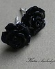 kolczyki - inne black rose ''M''-sztyfty 1