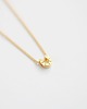 złote naszyjniki 16k Gold Plated Tiny Horseshoe Necklace 1