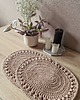 podkładki do kuchni Owalne podkładki na stół ze sznurka - biszkoptowe 3