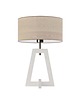 lampy stołowe Drewniana lampka nocna CLIO ECO z designerskim kloszem 7